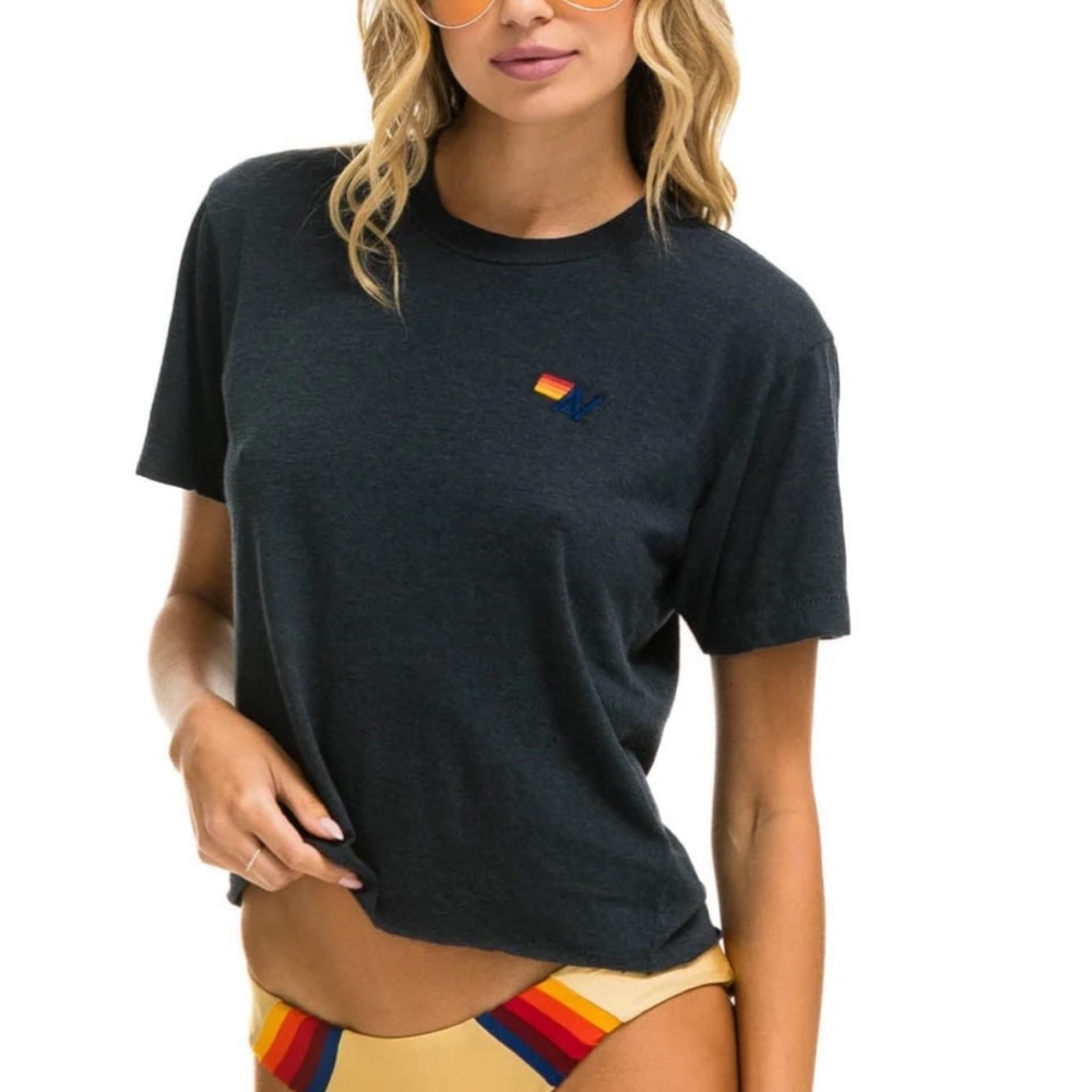 Aviator Nation Women's Navy Graphic Tee
